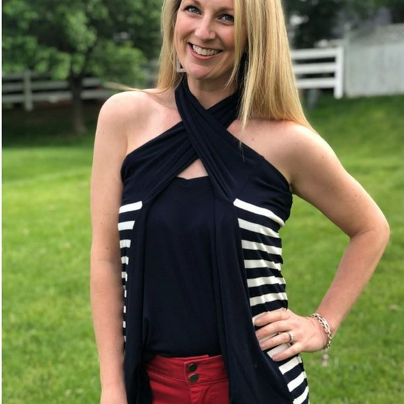 EUC CAbi Lighthouse Tee #5742 - Picture 6 of 6